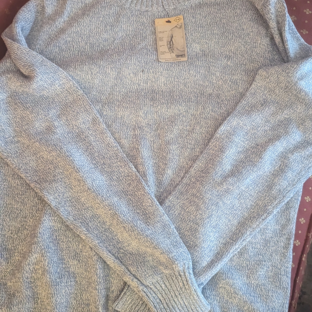 Vintage NWT St Johns Bay Blue Sweater Size Large